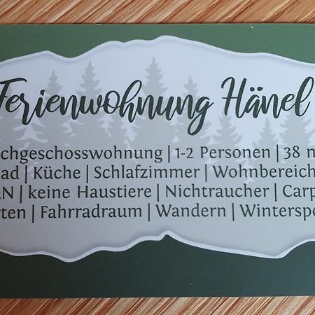 Antonshohe Ferienwohnung Haenel מראה חיצוני תמונה